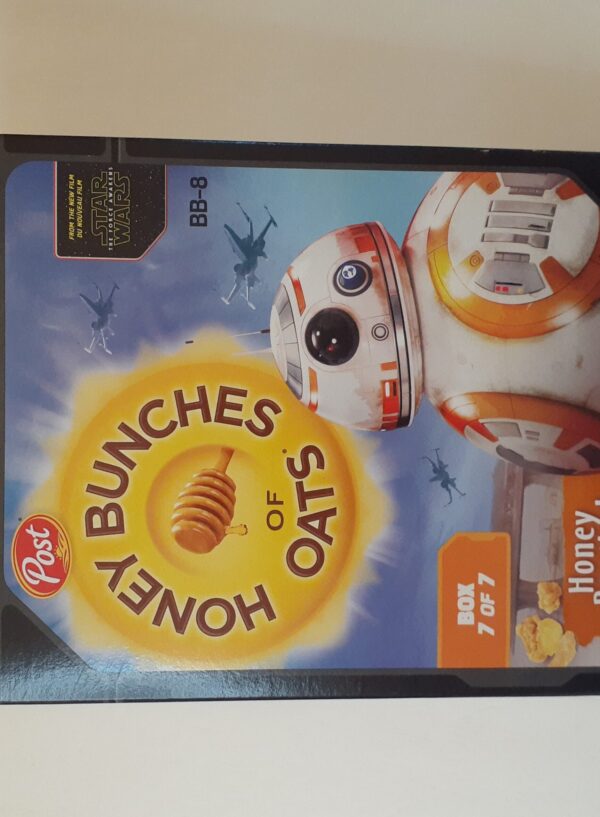 POST STAR WARS FORCE AWAKENS HONEY BUNCHES OF OATS BB-8 BOX 7