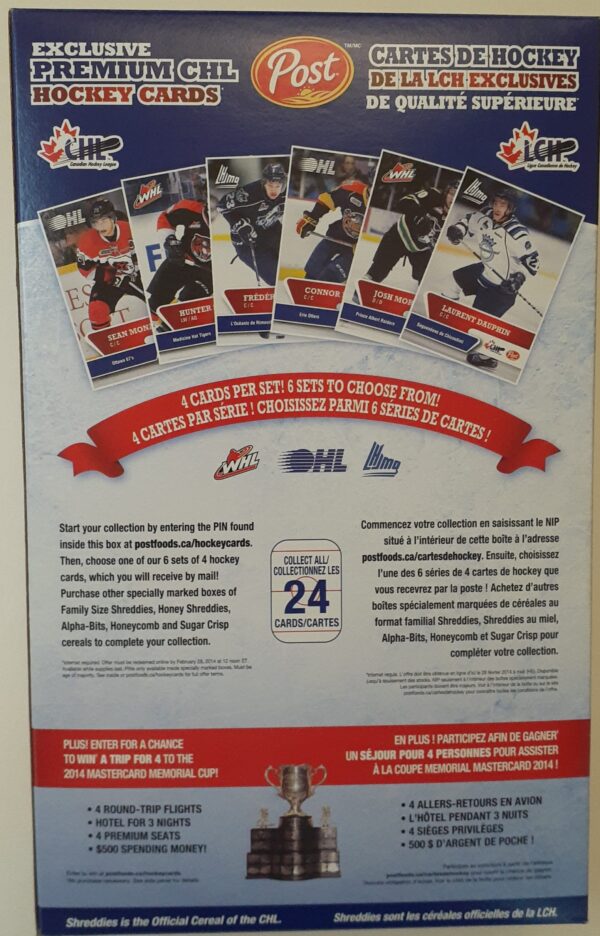 POST Shreddies OHL 2014 Conner McDavid in box.