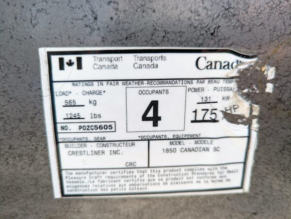 2009 Crestliner Candian SC 18.5 - Image 23