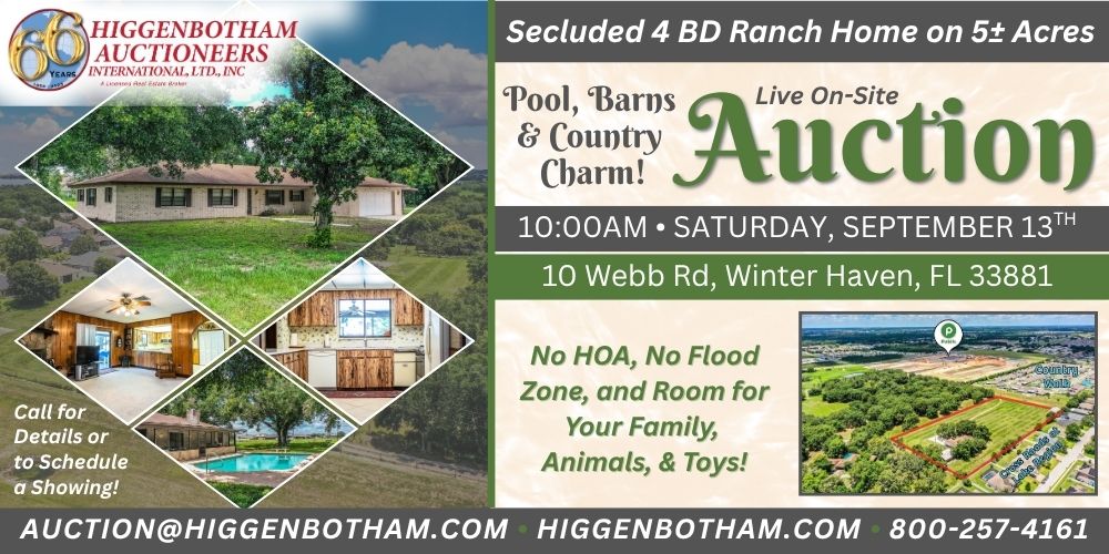 Secluded 4-Bedroom Ranch on 5 Acres with Pool, Barns & Country Charm!